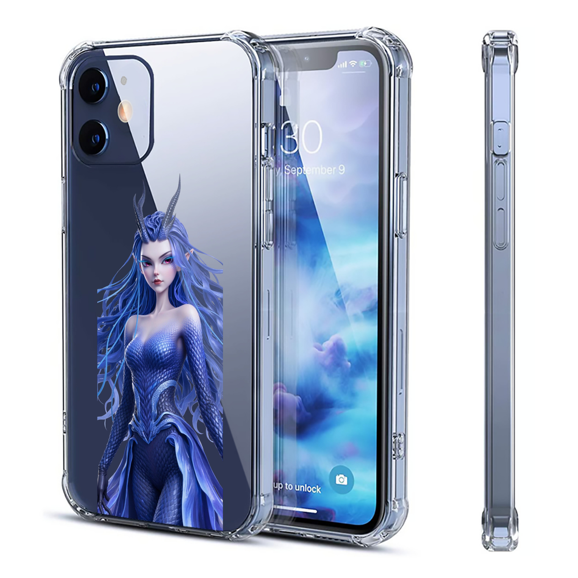 （画像用） Ne Zha 2 ナタ 魔童の大暴れ 【iPhone 12シリーズ対応】透明スマホケース（クリアソフトケース）